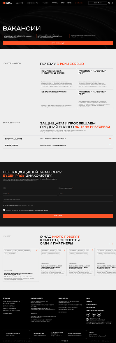 пример страницы сайта